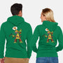 One Pizza Please-Unisex-Zip-Up-Sweatshirt-MaxoArt