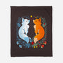 Foxes Seasons-None-Fleece-Blanket-Vallina84