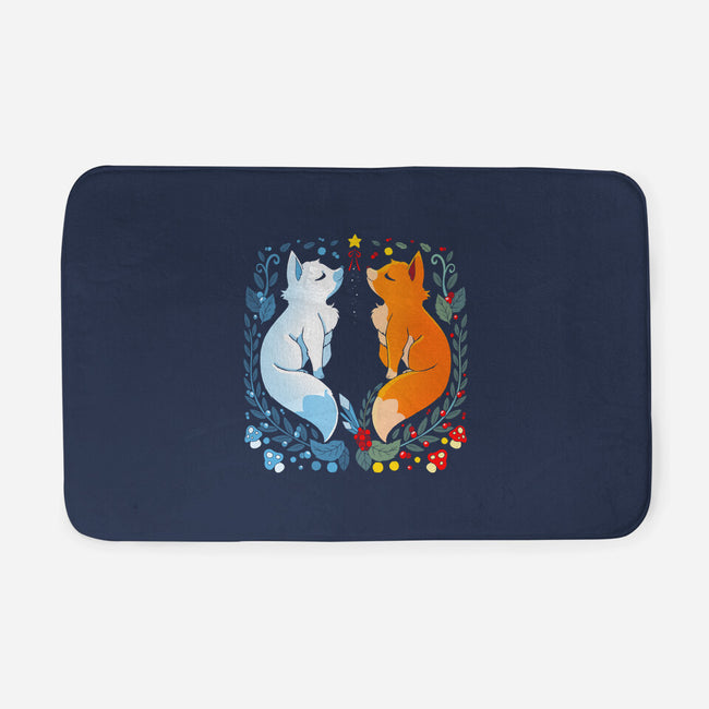 Foxes Seasons-None-Memory Foam-Bath Mat-Vallina84