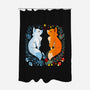 Foxes Seasons-None-Polyester-Shower Curtain-Vallina84