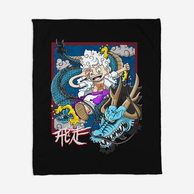 Dragon Fight-None-Fleece-Blanket-MarianoSan