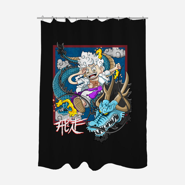 Dragon Fight-None-Polyester-Shower Curtain-MarianoSan