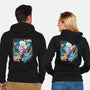 Dragon Fight-Unisex-Zip-Up-Sweatshirt-MarianoSan