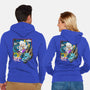 Dragon Fight-Unisex-Zip-Up-Sweatshirt-MarianoSan