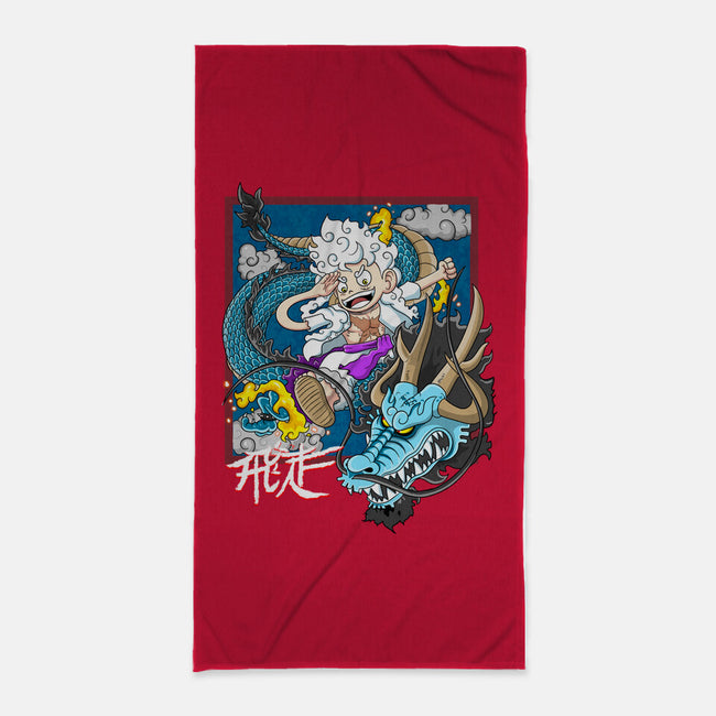 Dragon Fight-None-Beach-Towel-MarianoSan