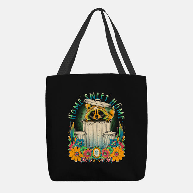 Raccoon Home Sweet Home-None-Basic Tote-Bag-GODZILLARGE