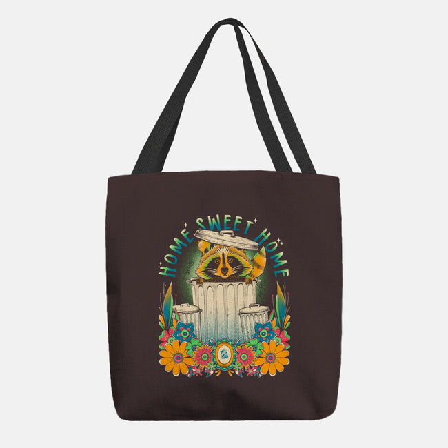 Raccoon Home Sweet Home-None-Basic Tote-Bag-GODZILLARGE