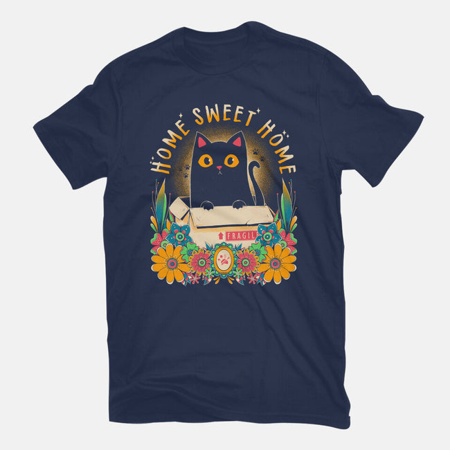 Cat Home Sweet Home-Youth-Basic-Tee-GODZILLARGE