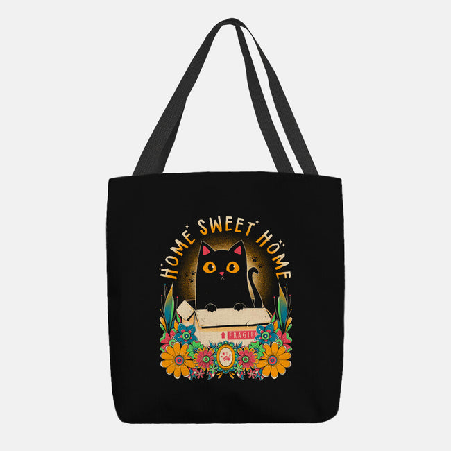 Cat Home Sweet Home-None-Basic Tote-Bag-GODZILLARGE