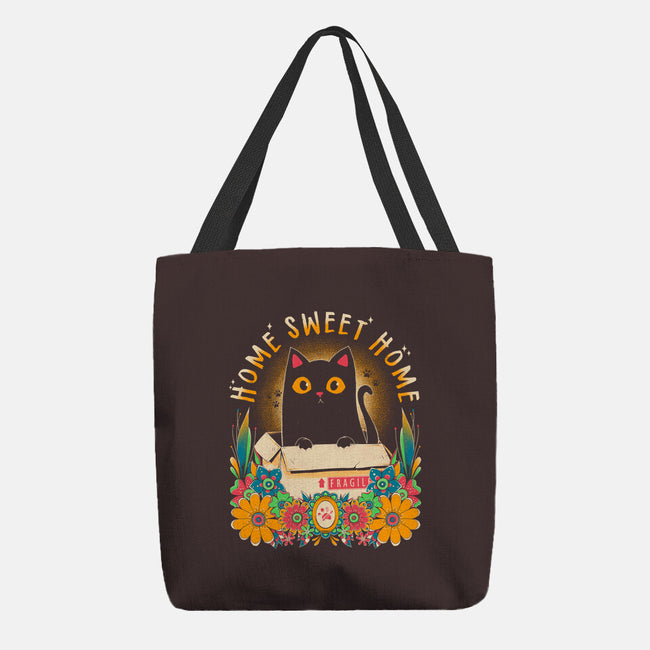 Cat Home Sweet Home-None-Basic Tote-Bag-GODZILLARGE