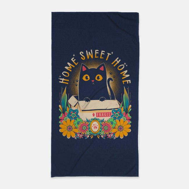 Cat Home Sweet Home-None-Beach-Towel-GODZILLARGE