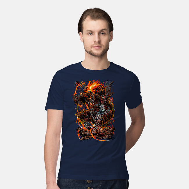 Demon Fights-Mens-Premium-Tee-Conjura Geek