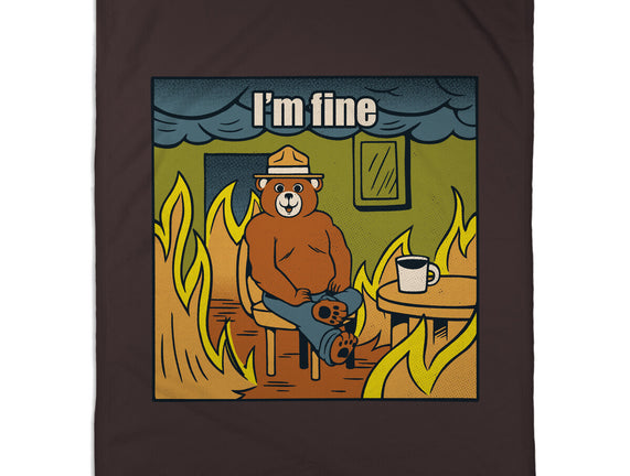 I'm Fine Bear Fire Meme