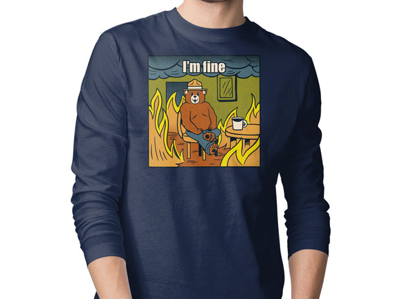 I'm Fine Bear Fire Meme