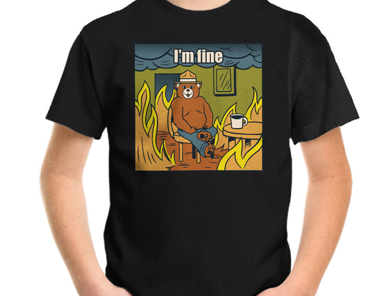 I'm Fine Bear Fire Meme