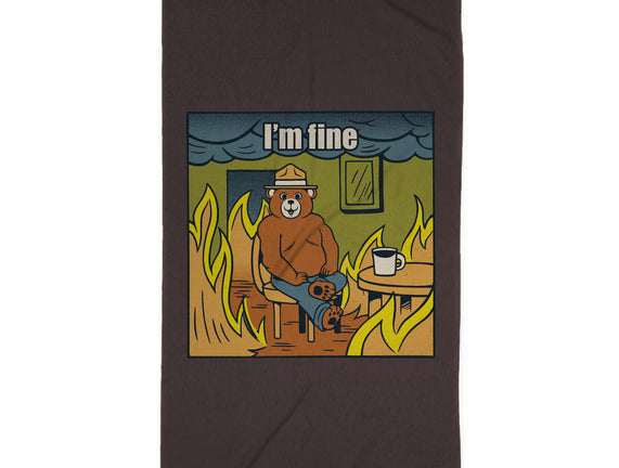 I'm Fine Bear Fire Meme