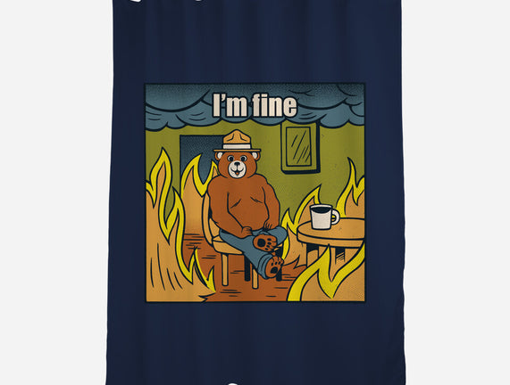 I'm Fine Bear Fire Meme