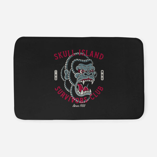 Skull Island Survivors Club-None-Memory Foam-Bath Mat-Nemons