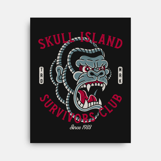 Skull Island Survivors Club-None-Stretched-Canvas-Nemons