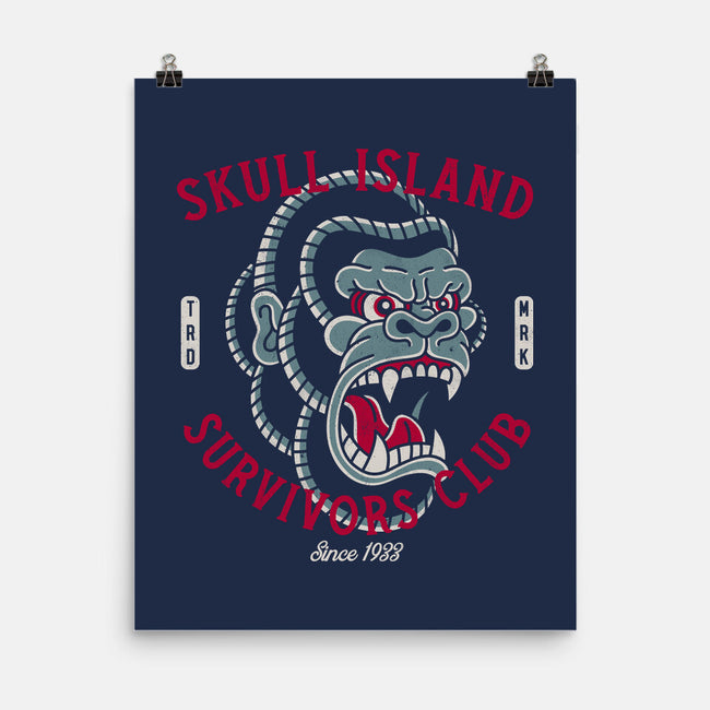 Skull Island Survivors Club-None-Matte-Poster-Nemons