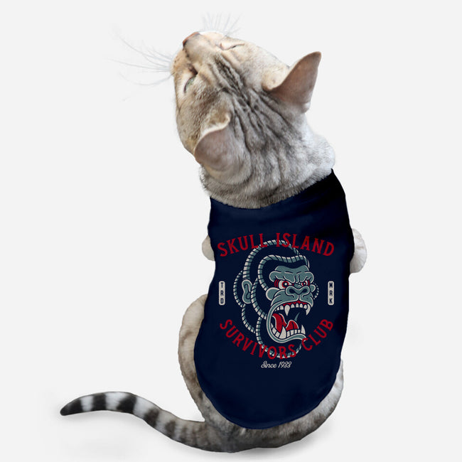 Skull Island Survivors Club-Cat-Basic-Pet Tank-Nemons