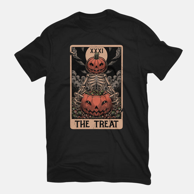 Halloween Tarot Pumpkin Treat-Youth-Basic-Tee-Studio Mootant