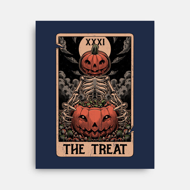 Halloween Tarot Pumpkin Treat-None-Stretched-Canvas-Studio Mootant