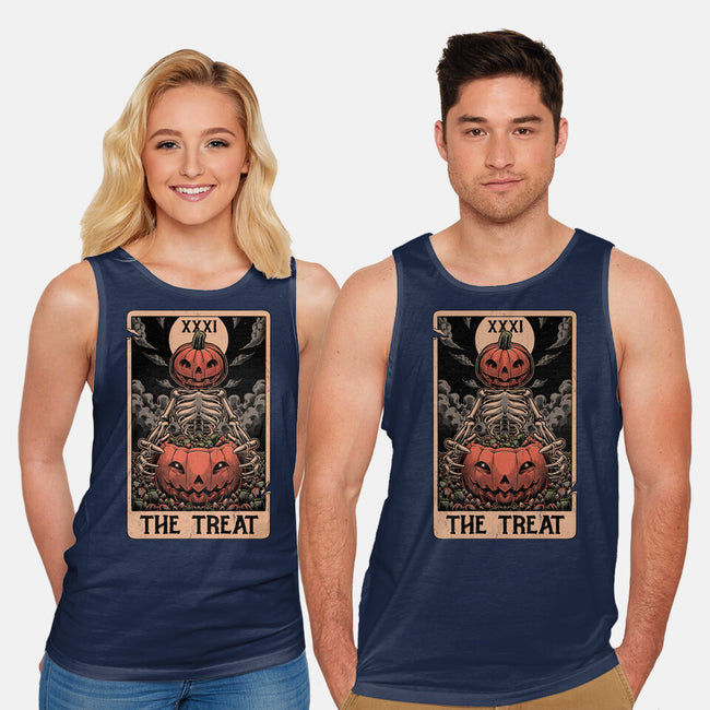 Halloween Tarot Pumpkin Treat-Unisex-Basic-Tank-Studio Mootant