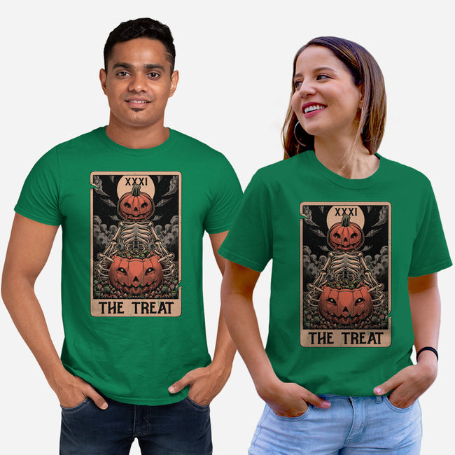 Halloween Tarot Pumpkin Treat-Unisex-Basic-Tee-Studio Mootant