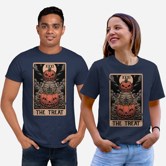 Halloween Tarot Pumpkin Treat-Unisex-Basic-Tee-Studio Mootant