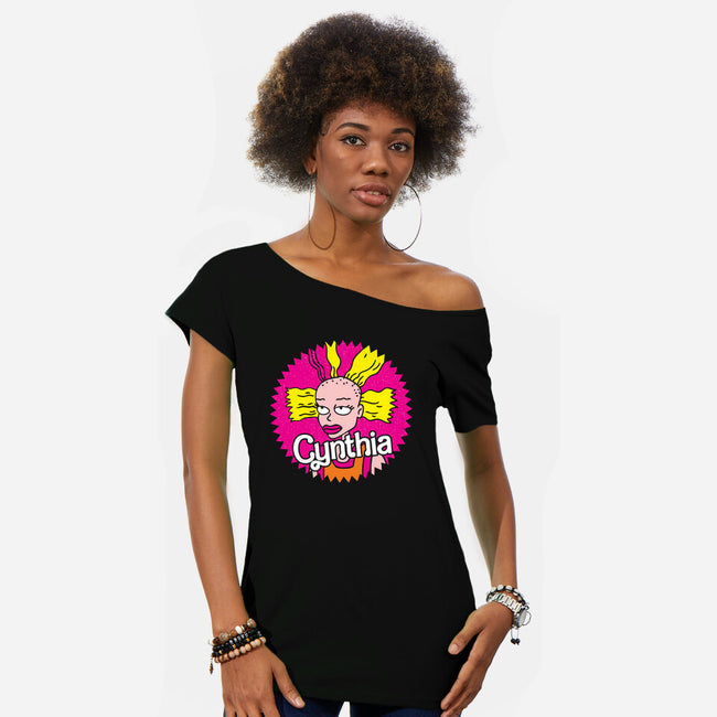 Cynthia Doll-Womens-Off Shoulder-Tee-dalethesk8er