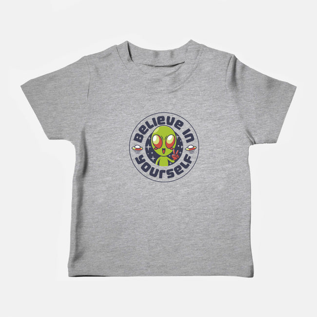 Believe In Yourself Alien-Baby-Basic-Tee-tobefonseca