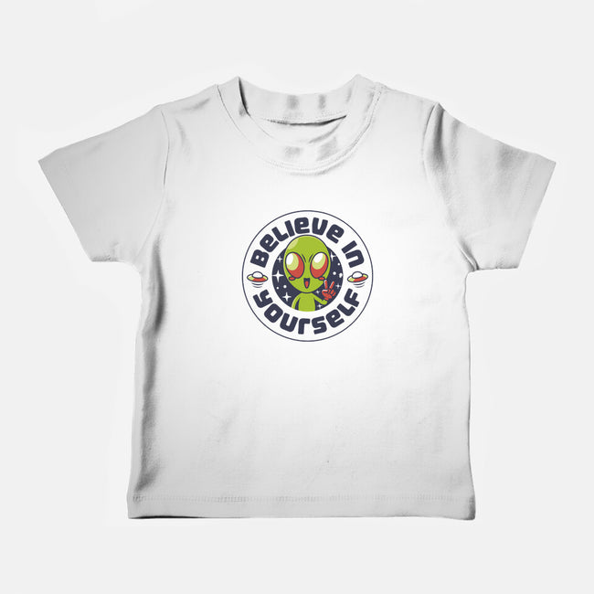 Believe In Yourself Alien-Baby-Basic-Tee-tobefonseca