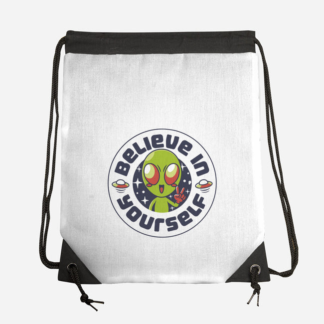 Believe In Yourself Alien-None-Drawstring-Bag-tobefonseca