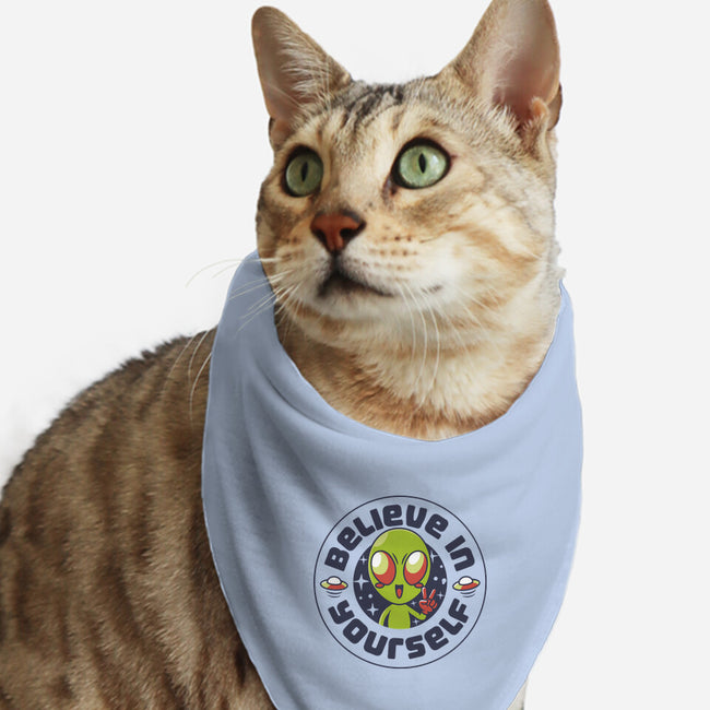 Believe In Yourself Alien-Cat-Bandana-Pet Collar-tobefonseca