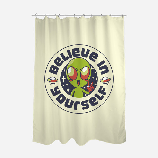 Believe In Yourself Alien-None-Polyester-Shower Curtain-tobefonseca