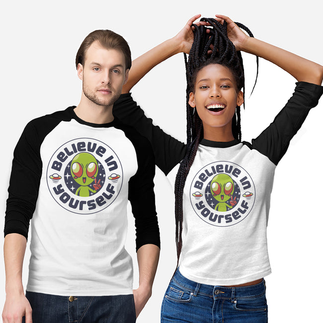 Believe In Yourself Alien-Unisex-Baseball-Tee-tobefonseca