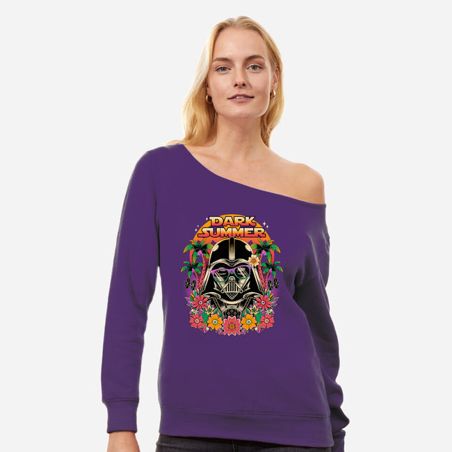 Dark Summer-Womens-Off Shoulder-Sweatshirt-GODZILLARGE