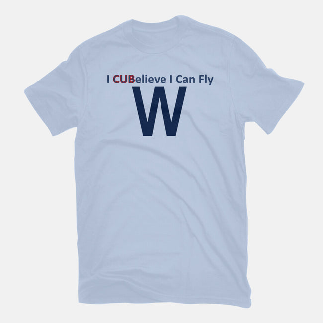 I CUBelieve I Can Fly-Womens-Fitted-Tee-Mills