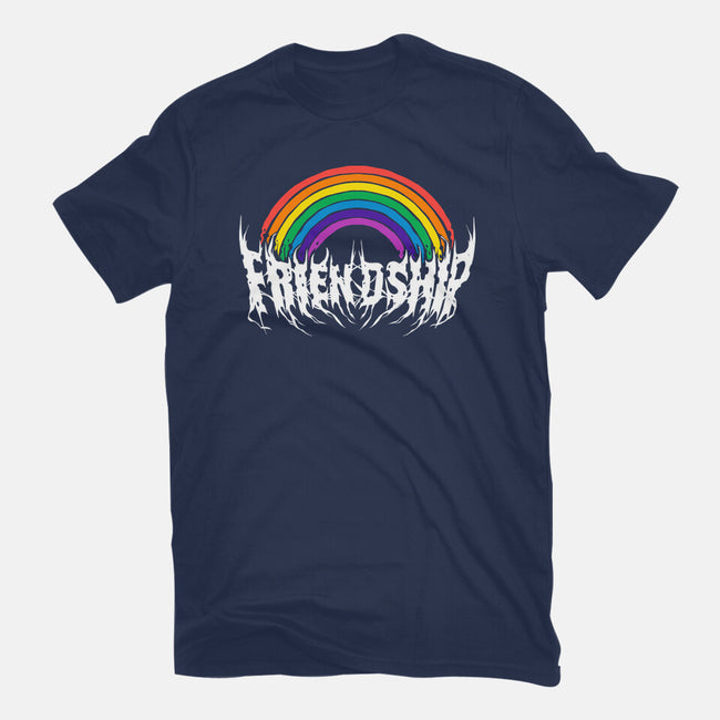 Friendship Powered By Metal-Mens-Basic-Tee-manoystee