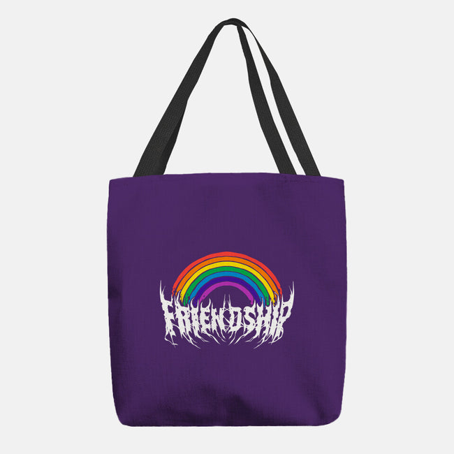 Friendship Powered By Metal-None-Basic Tote-Bag-manoystee