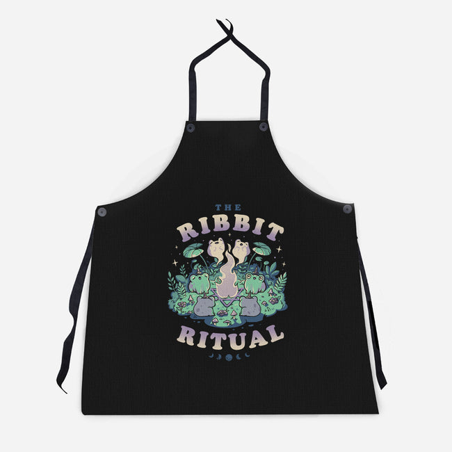 The Ribbit Ritual-Unisex-Kitchen-Apron-eduely