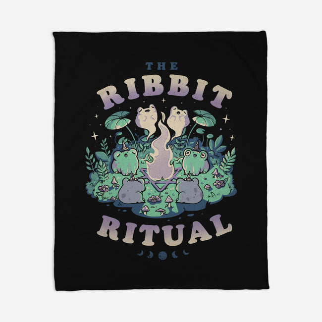 The Ribbit Ritual-None-Fleece-Blanket-eduely