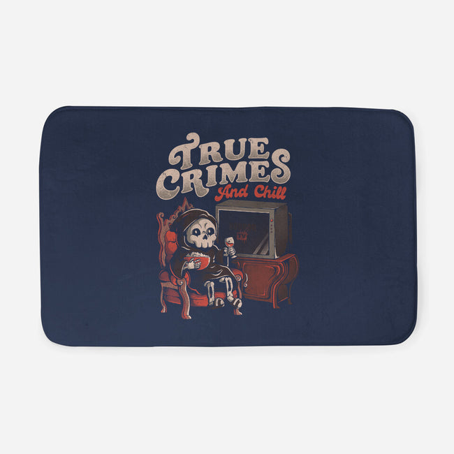 True Crimes And Chill-None-Memory Foam-Bath Mat-eduely