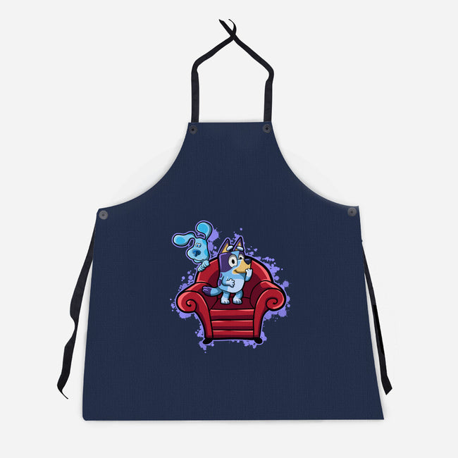 Dogs Clues-Unisex-Kitchen-Apron-nickzzarto