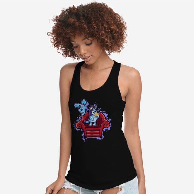 Dogs Clues-Womens-Racerback-Tank-nickzzarto