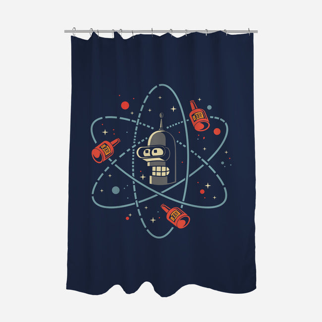 Beer Orbit-None-Polyester-Shower Curtain-erion_designs