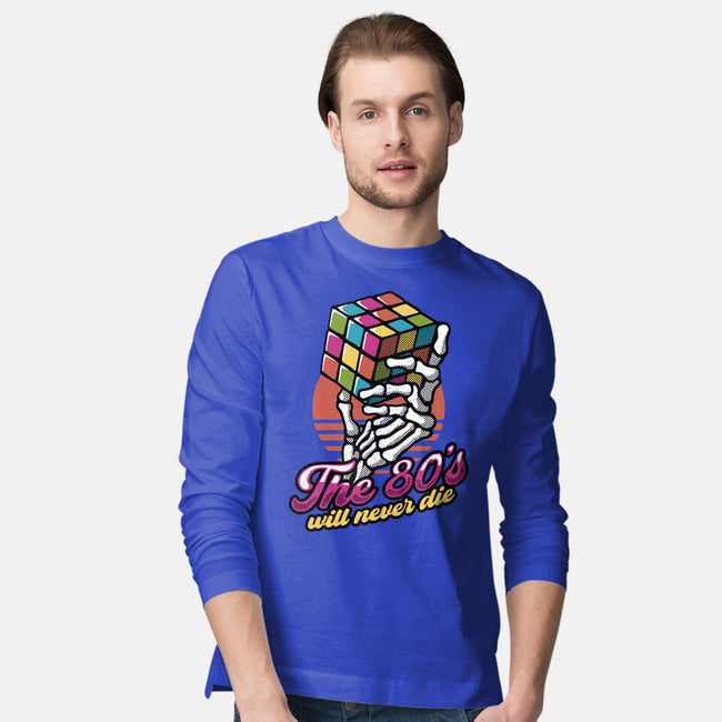 80s Will Never Die-Mens-Long Sleeved-Tee-tobefonseca