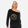 Runner's Paint-Womens-Off Shoulder-Sweatshirt-nickzzarto