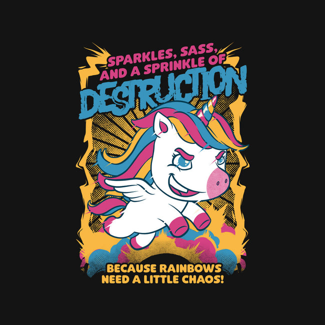 Unicorn Rainbows Destruction-None-Polyester-Shower Curtain-Studio Mootant